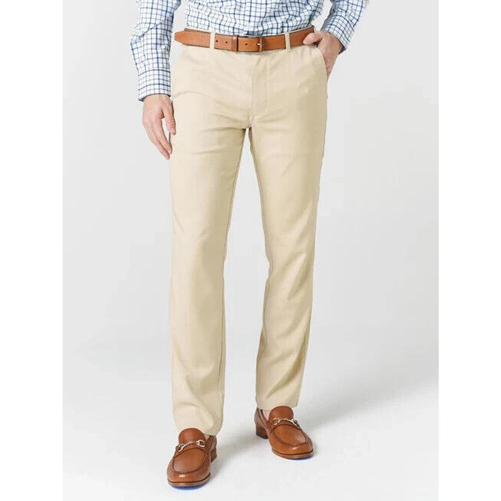 Mizzen+Main Men's Khaki Chinos - Light Beige